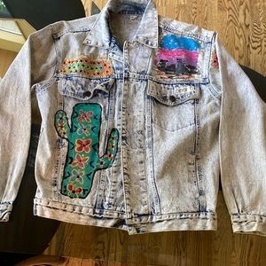 Hand Painted Bardot Southwest Jean Jacket